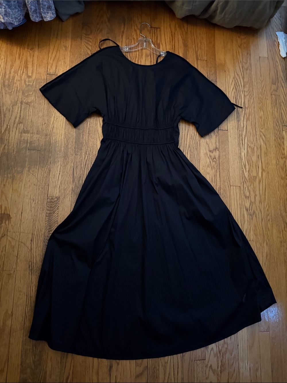 COS Cotton Black Poplin Dress